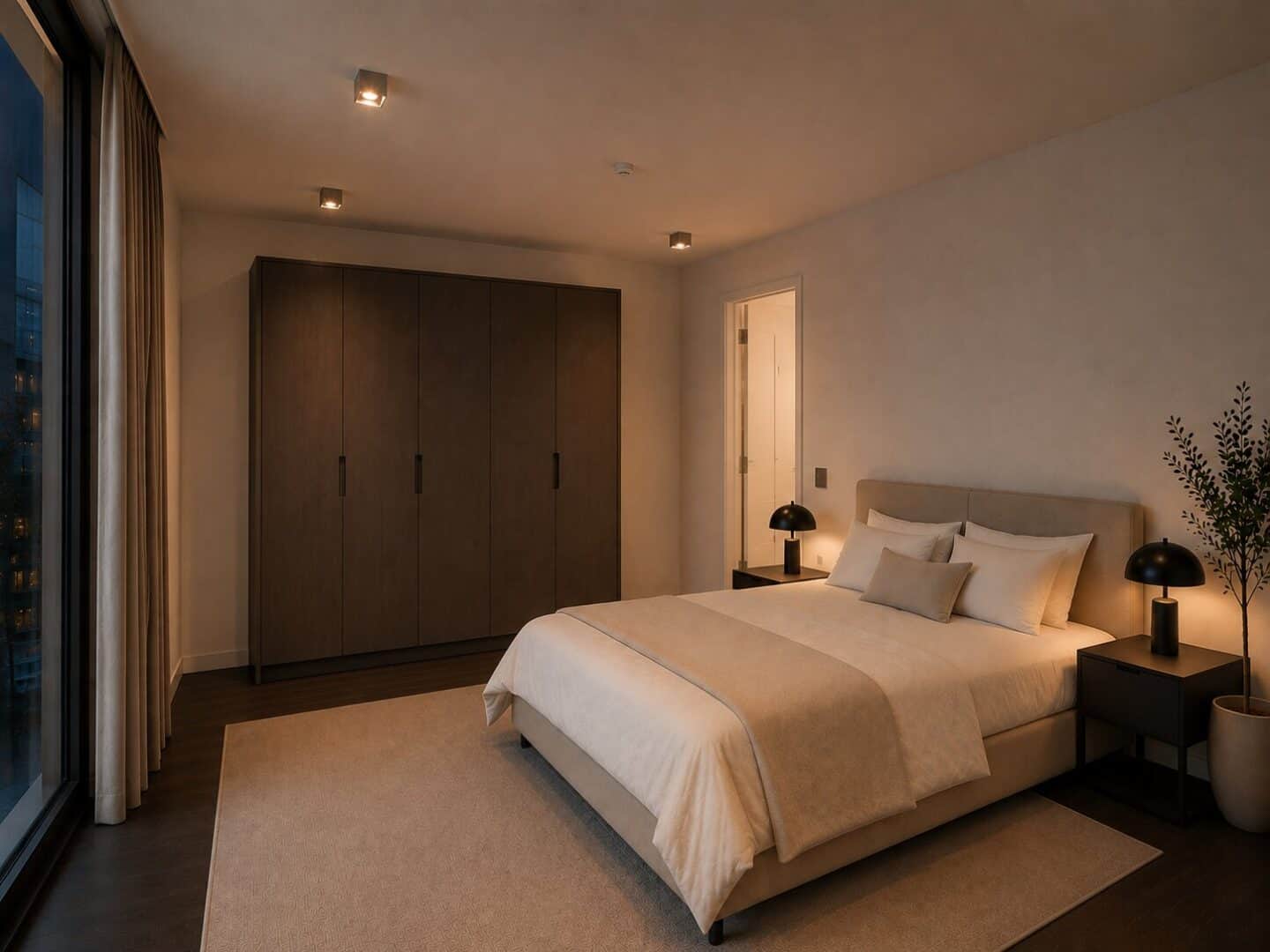 Schlafzimmer - Möblierungsvorschlag KI-generiert